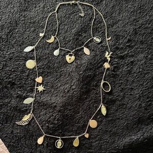 LOFT Gold and Silver Charm Necklace